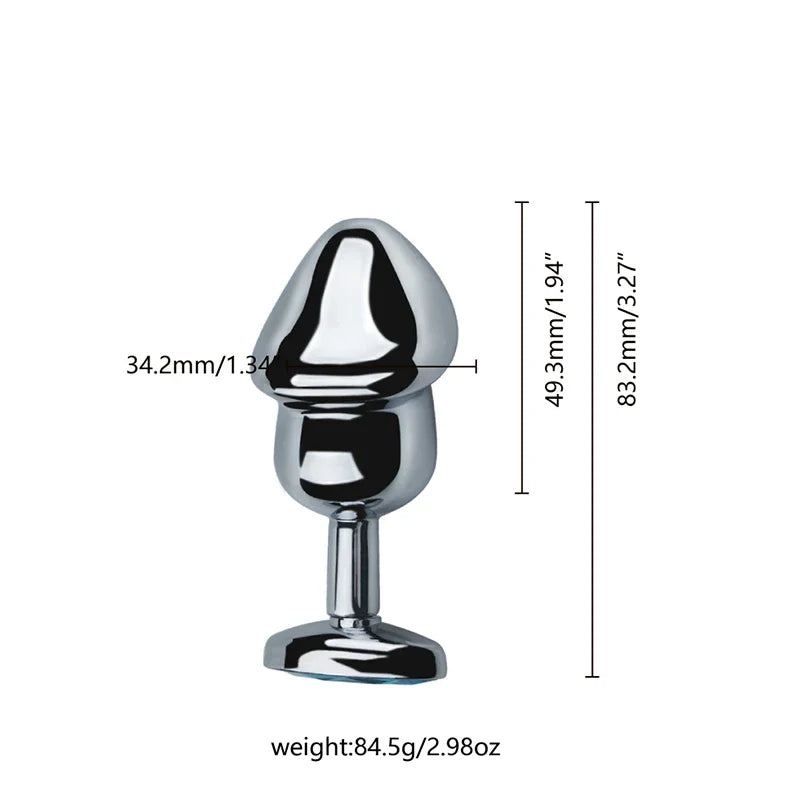 Stainless Steel Crystal Plug Set 3