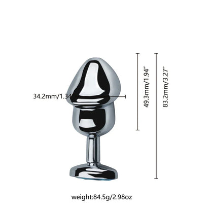 Stainless Steel Crystal Plug Set 3