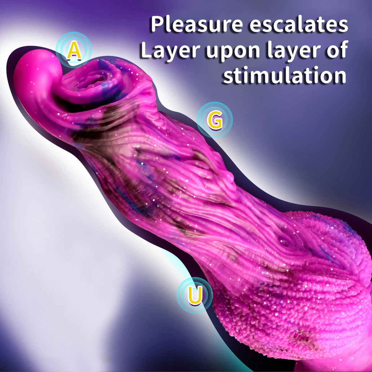 Dog Shape Silicone Dildo