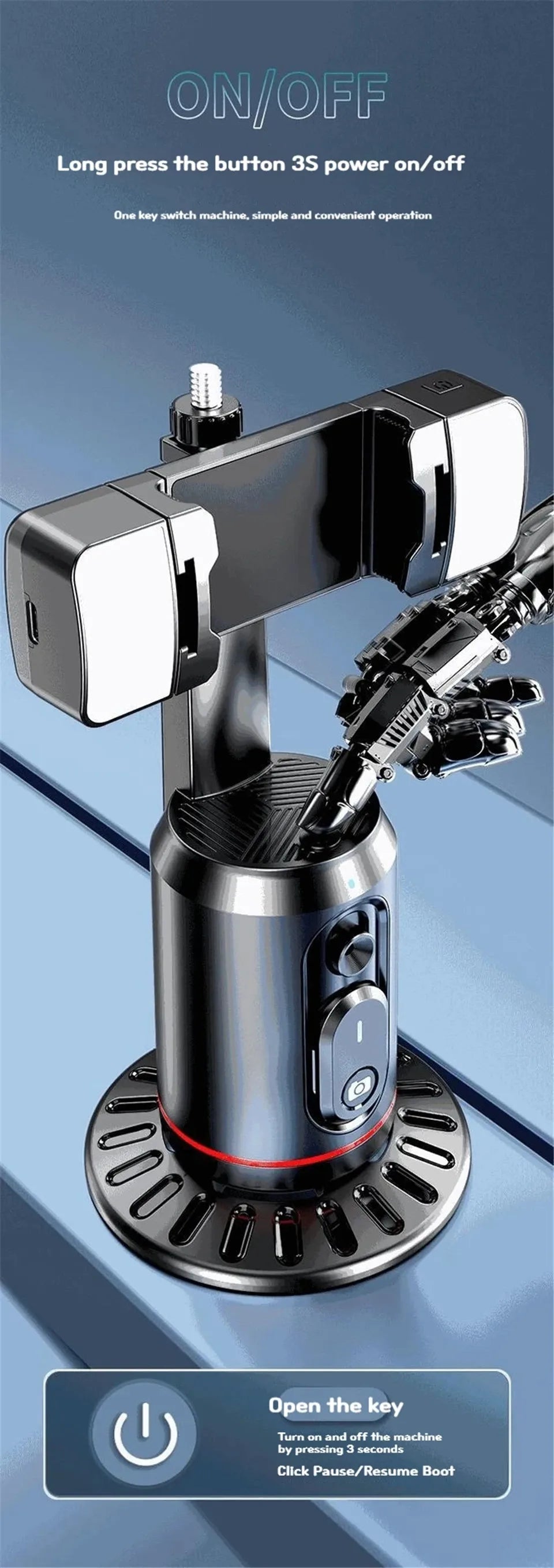 Ai Double LED Lights Face Tracking Gimbal