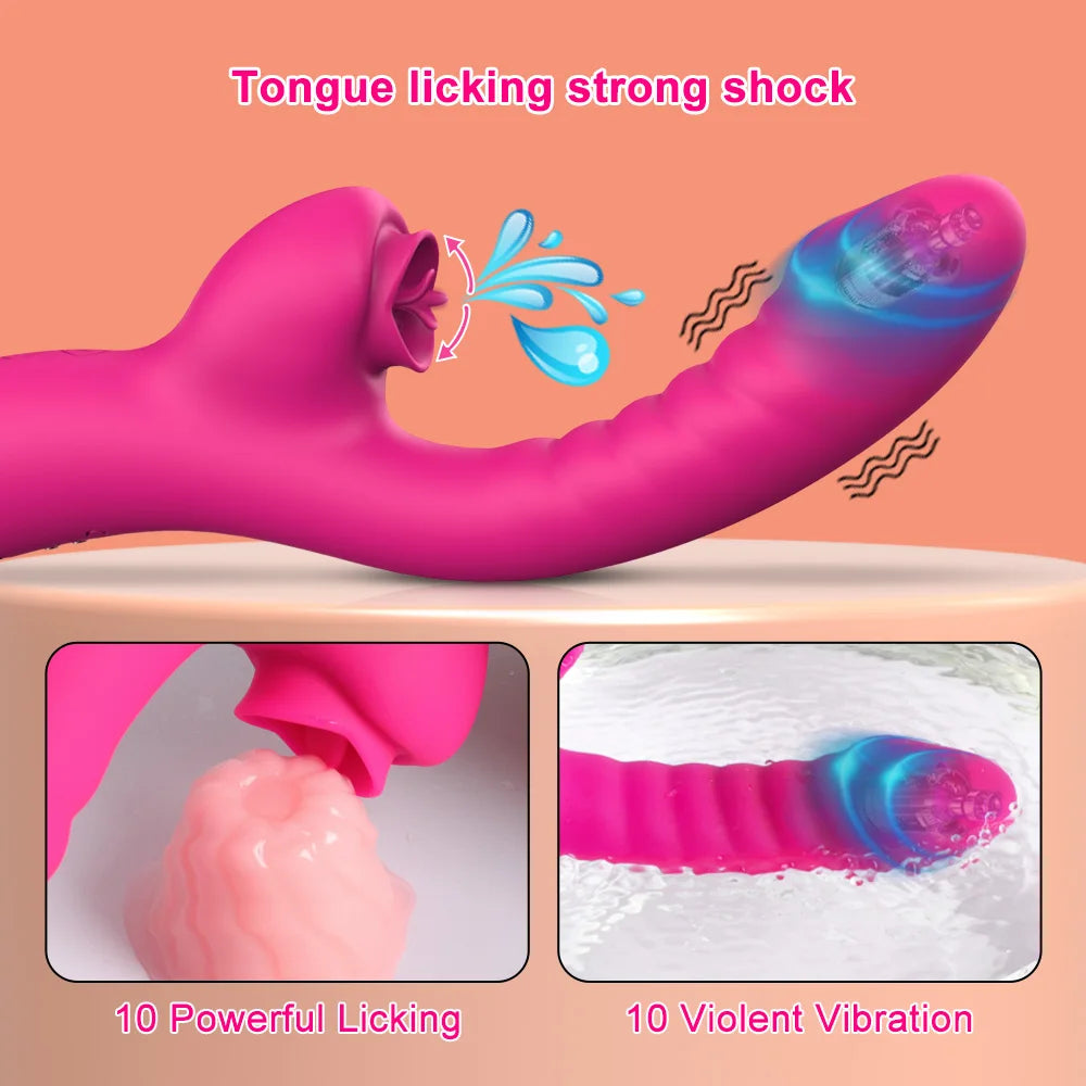 10 Tongue Licking Modes Vibrator