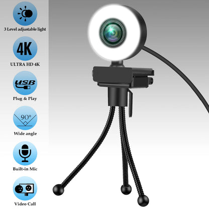 4K High-Resolution 4K Webcam