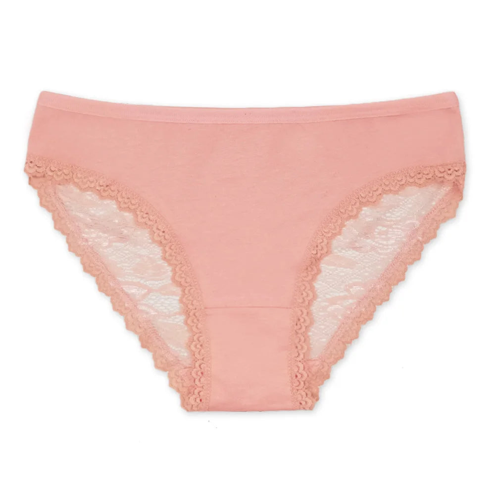 5 PCS/SET Women Panties Lace Underwear M-XL Sexy Low-rise Underpants Girls Bow Briefs Women Lingerie Ladies Panty