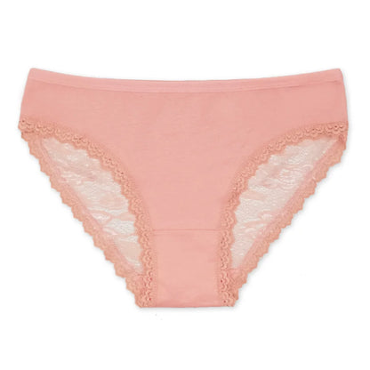 5 PCS/SET Women Panties Lace Underwear M-XL Sexy Low-rise Underpants Girls Bow Briefs Women Lingerie Ladies Panty