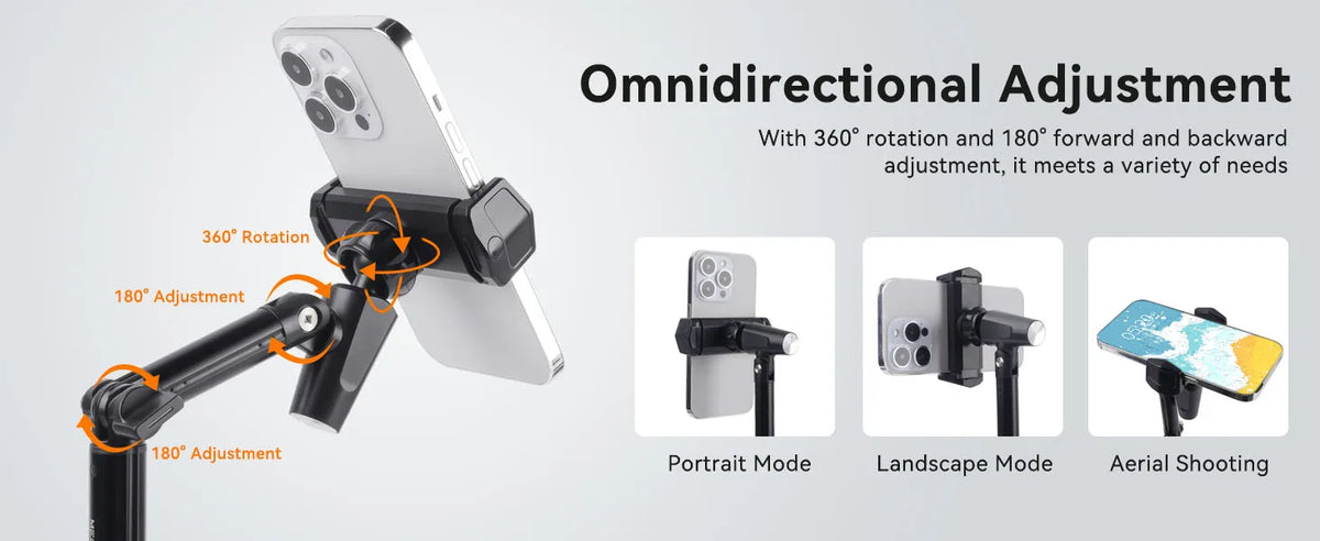 360° Heavy-Duty Desk Phone Stand
