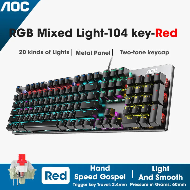 Green/Black Tea Axis Keyboard