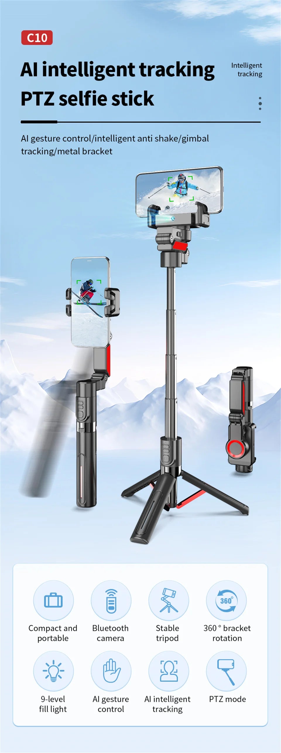 CloneMe Pano Mode Gimbal