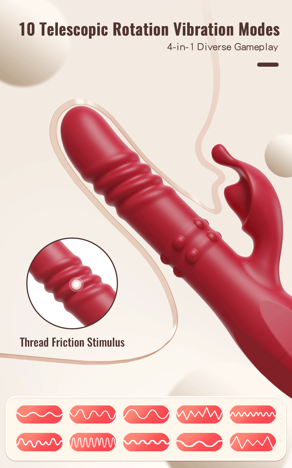 Remote Control Thrusting Dildo Vibrator