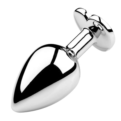 Anal Plug Heart 5 Sizes Stainless Steel Crystal Anal Plug Removable Butt Plug Stimulator Anal Sex Toys Prostate Massager Dildos
