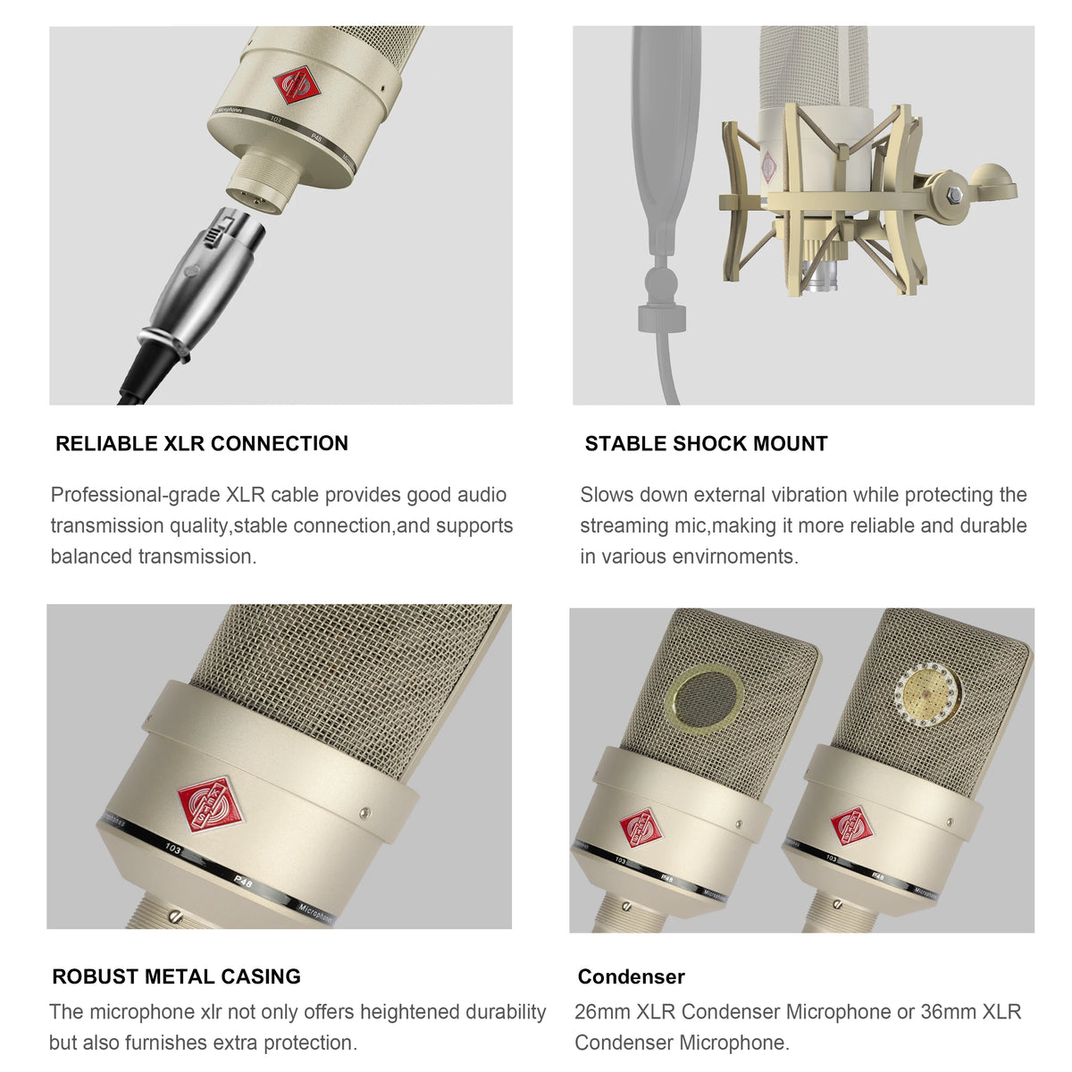 Professional Audio Recording Microphone