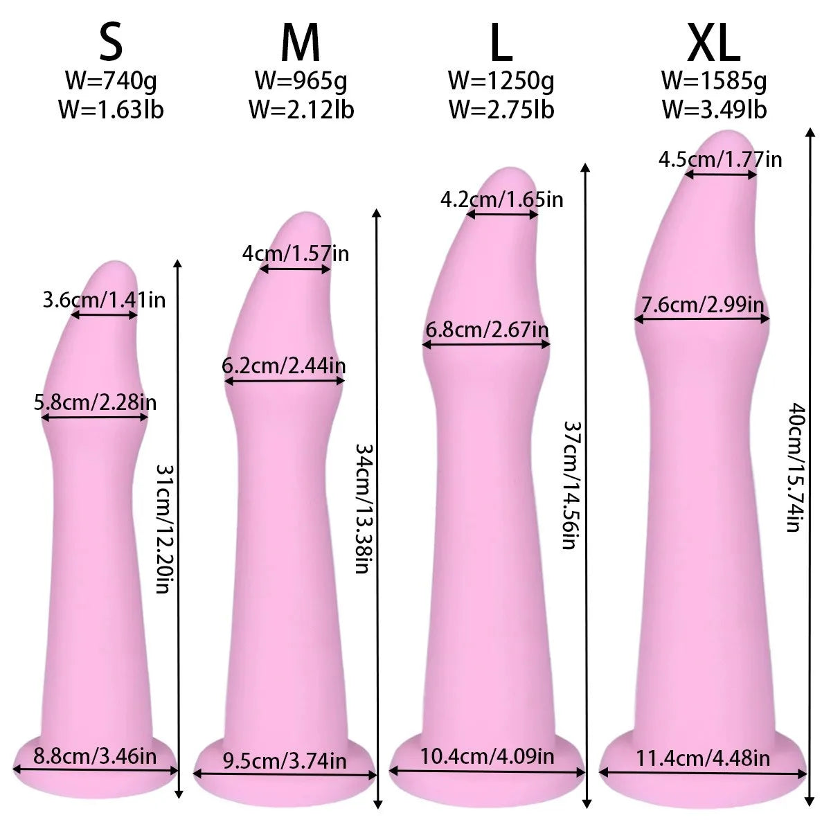 Pink Anal Dildo Huge Anal Plug Silicone Buttplug Huge Dilatador Butt Plug Prostate Stimulator Adult Sex Toy for Women Men