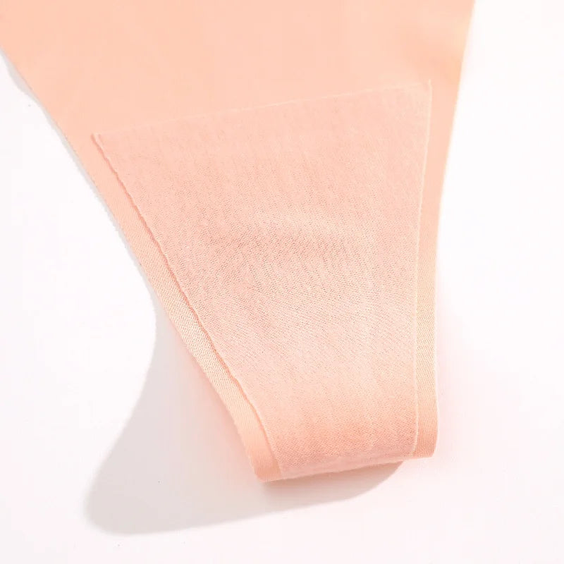 6Pcs/Set Women's Panties Sexy Solid Color High Elastic Thongs Low-Waist Comfortable Underwear Trendy Female Breathable G-string