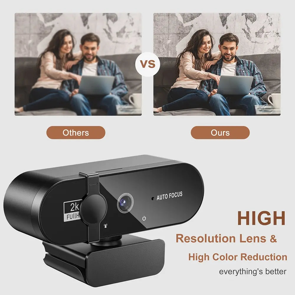Ultra HD 4K Webcam with Auto Focus
