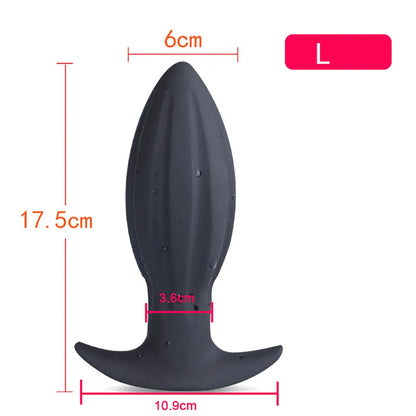 Huge Silicone Anal Plug — Progressive 5 Sizes S to XL
