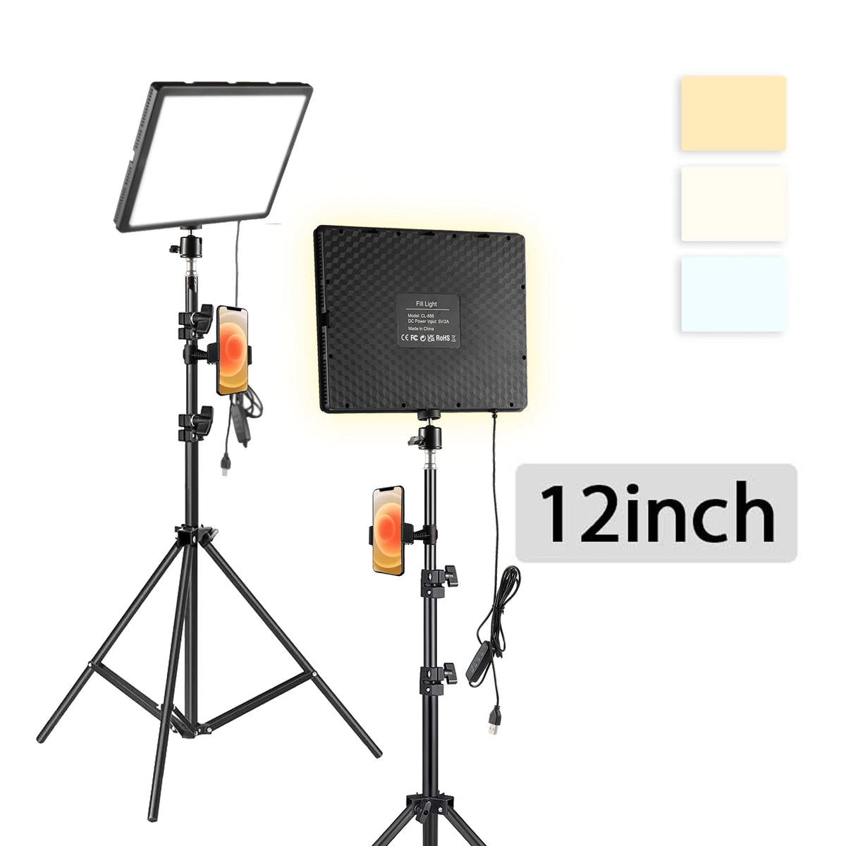 Tripod with LED Lamp
