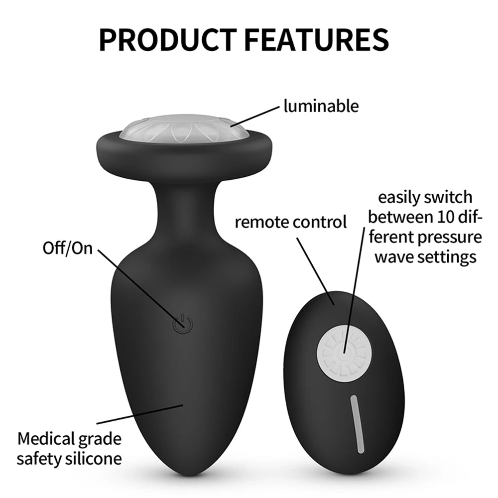 Remote-Control Silicone Plug Massager