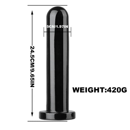 Smooth Test Tube Anal Plug Transparent Buttplug G-spot Stimulate Prostate Massager Sex Toy for Man Crystal Anal Dildo for Woman