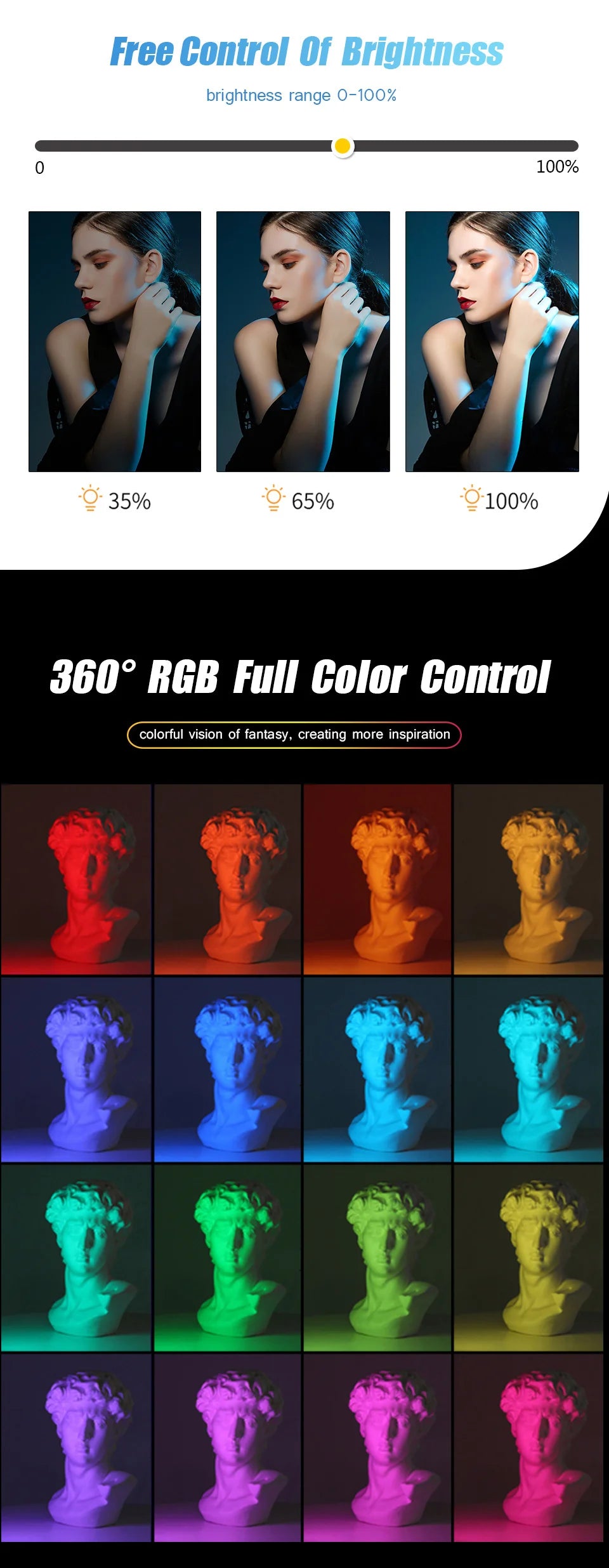 Live Streaming LED RGB Light