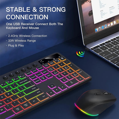 Silent Wireless Keyboard And Mouse