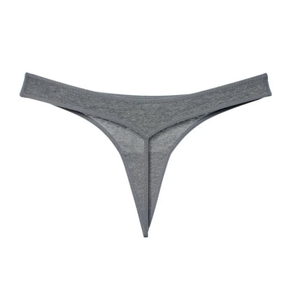 2 Pcs T-back Cotton Thong Underwear for Women Sports Ladies Seamless Panties Low Rise Solid Sexy Tanga