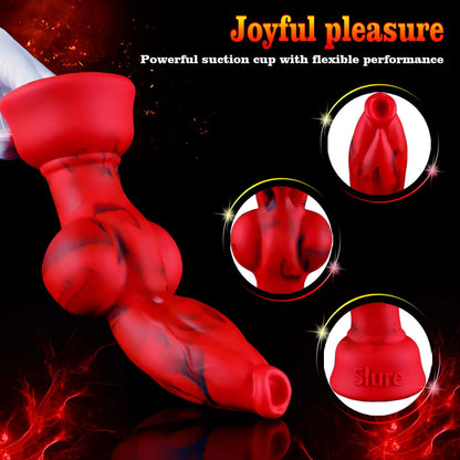 Wolf Dog Knot Fantasy Dildo — Liquid Silicone 4 Sizes