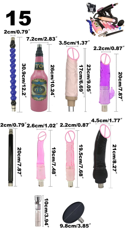 Wireless Remote Control Sex Machine Set