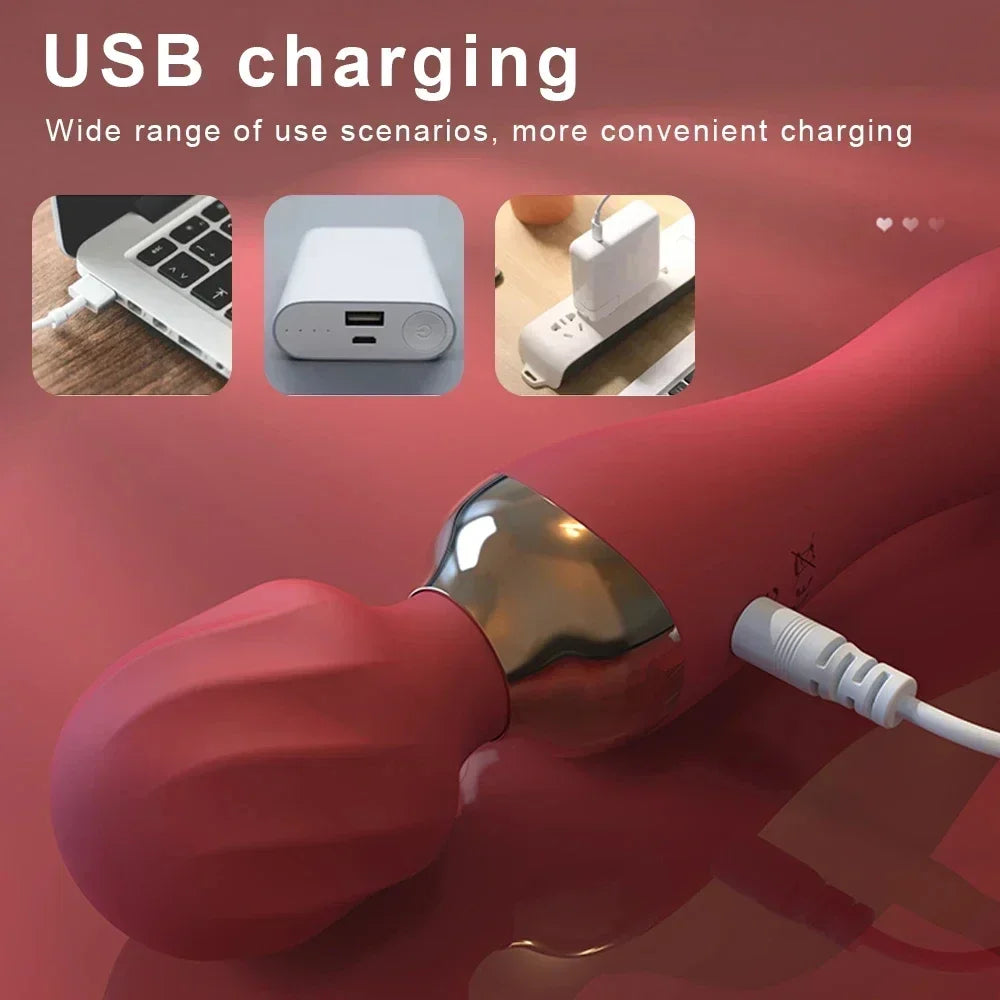 Powerful Heating Wand Vibrator
