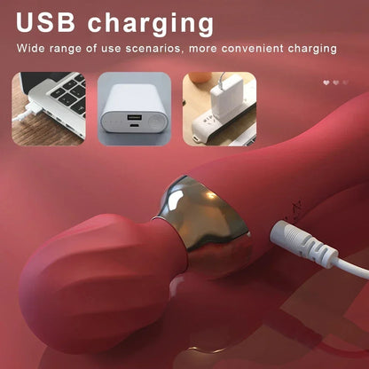 Powerful Heating Wand Vibrator