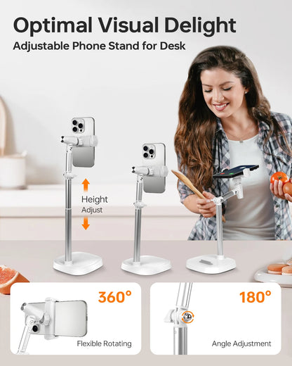 360° Heavy-Duty Desk Phone Stand