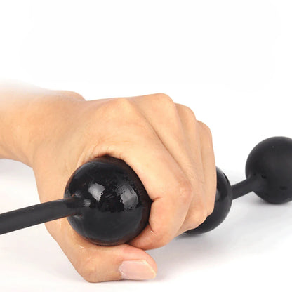 Huge 9 Ball Anal Plug Tail Sex Toys For Men Women Anal Dilator Soft Butt Plug with Tail Anal Beads Sex Party Erotic Toy Butplug
