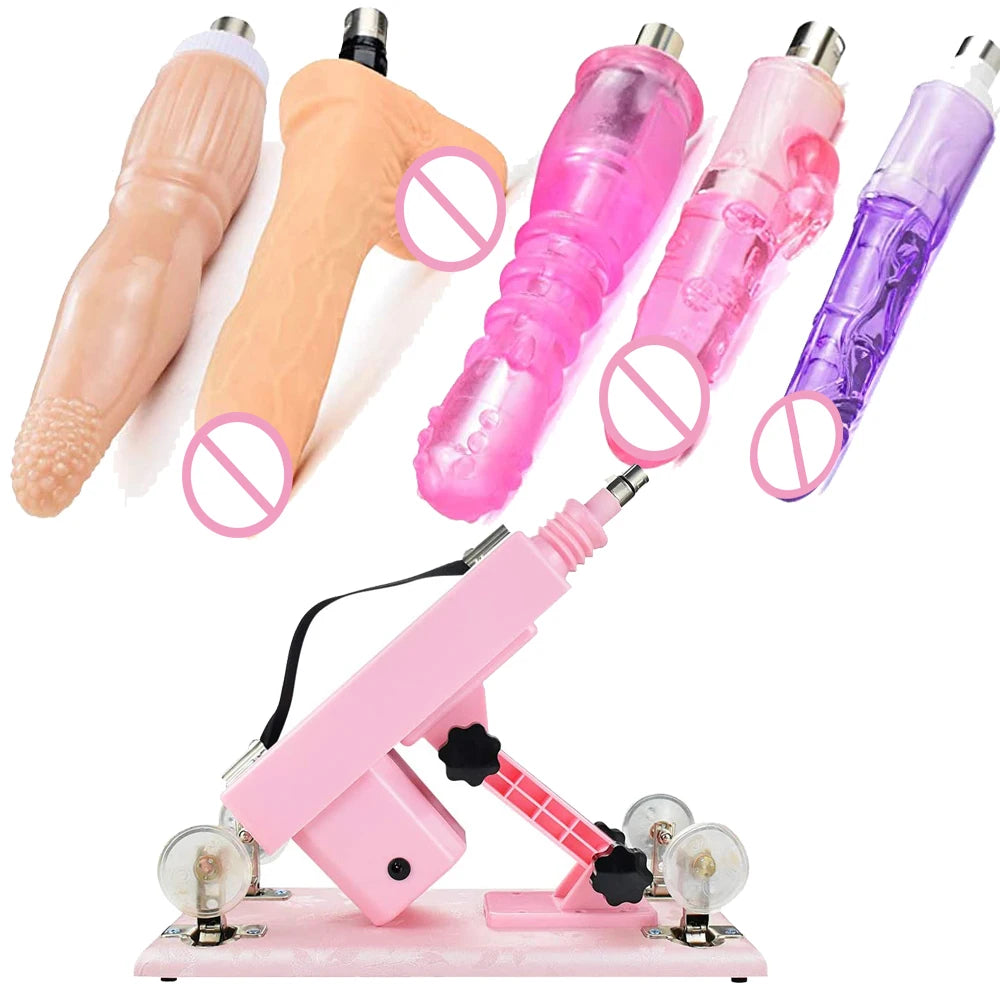 Quiet Auto Sex Machine with 3XLR Attachments
