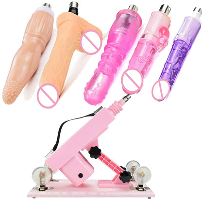 Quiet Auto Sex Machine with 3XLR Attachments