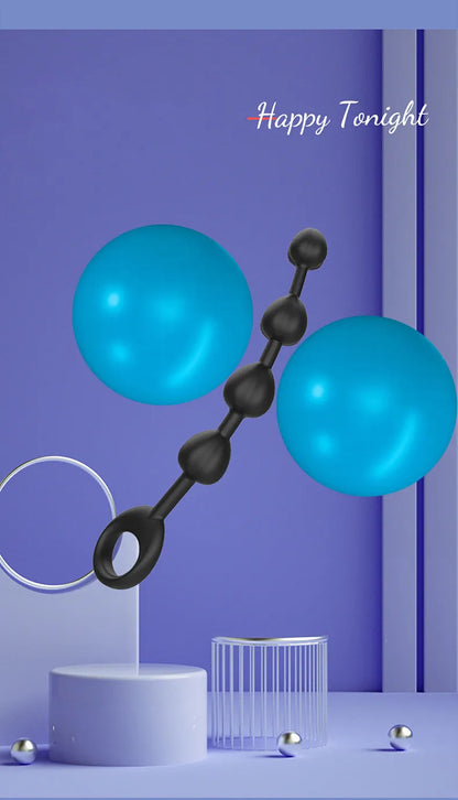 Anal Stimulator Ball Beads Butt Plug Masturbation Crystal Sex Toy for Beginners Man Women Couples Anus Masturbator  Massager