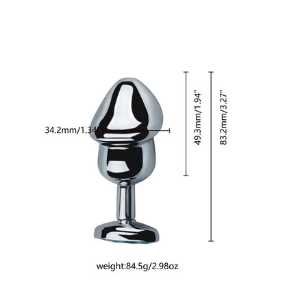 Stainless Steel Crystal Plug Set 3