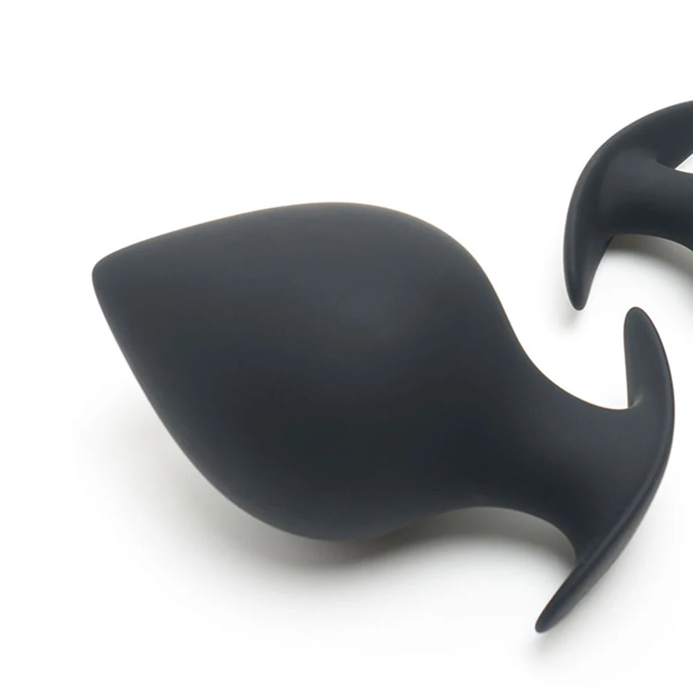 Hard Silicone Anal Training Plug — Progressive 5 Sizes