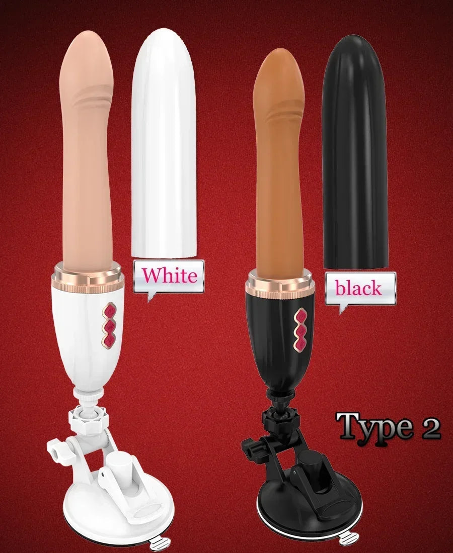 Telescopic Rotary Vibrator with Suction Cup