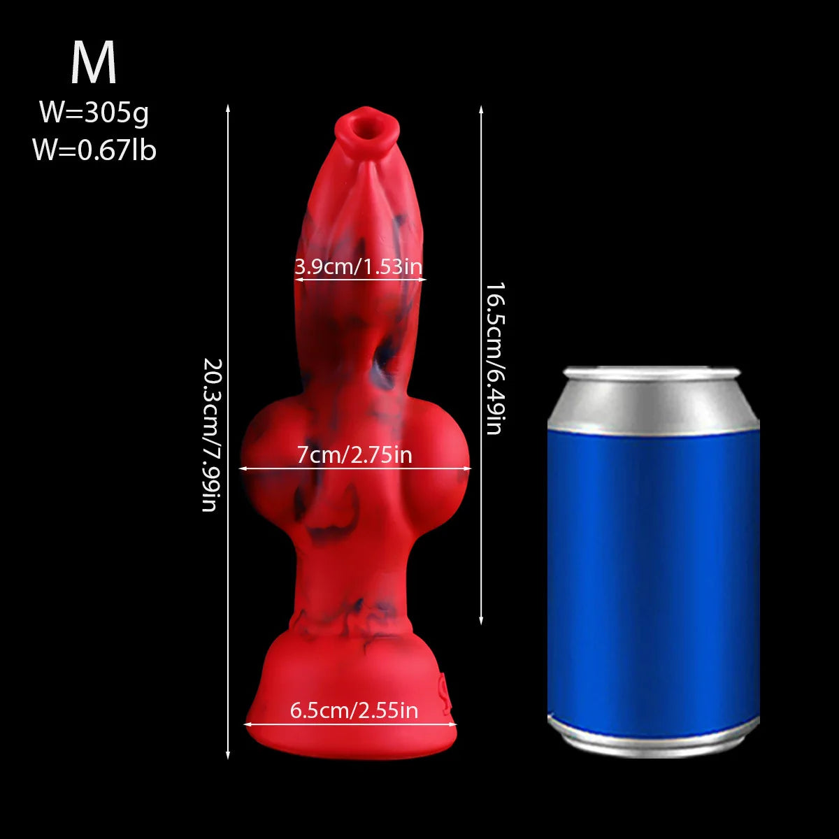 Wolf Dog Knot Fantasy Dildo — Liquid Silicone 4 Sizes