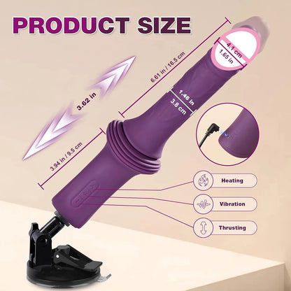 Realistic Telescopic Dildo 10 Vibration Modes
