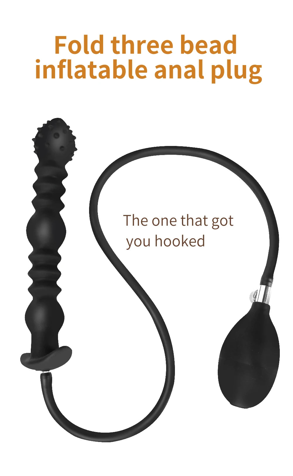 Inflatable Anal Plug — Hand Pump 4 Colours