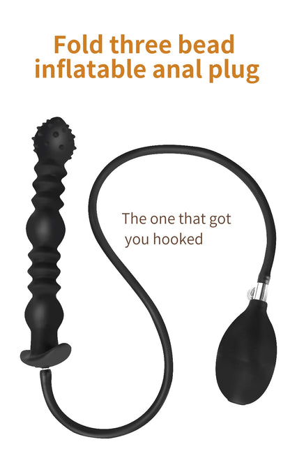Inflatable Anal Plug — Hand Pump 4 Colours