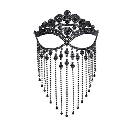 Crystal Tassel Masquerade Headwear Chain