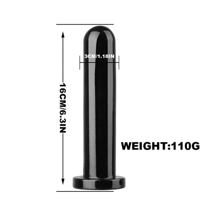 Smooth Test Tube Anal Plug Transparent Buttplug G-spot Stimulate Prostate Massager Sex Toy for Man Crystal Anal Dildo for Woman