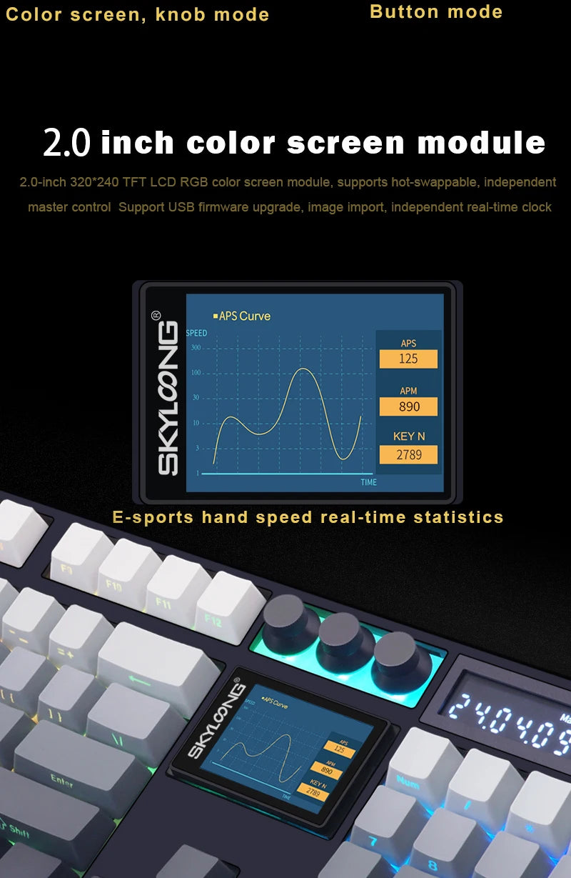 LCD Screen Mechanical Keyboard