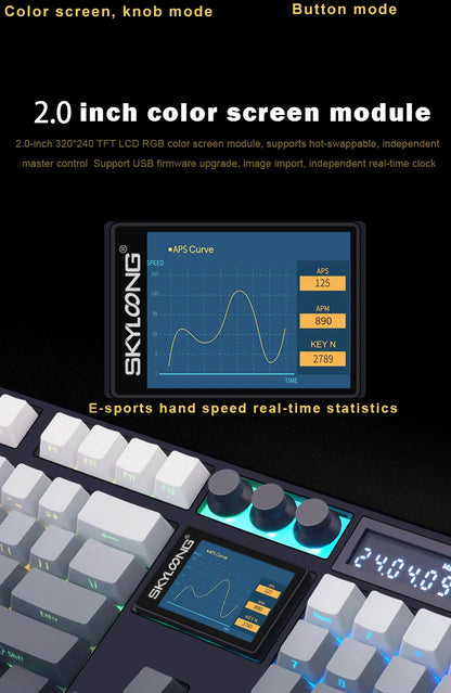 LCD Screen Mechanical Keyboard