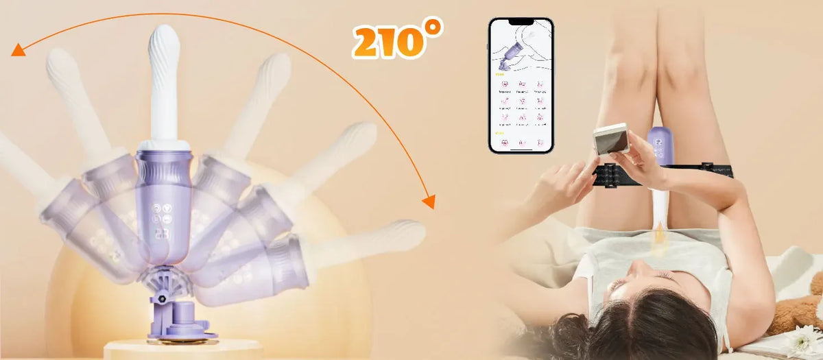 App-Controlled Heating Thrusting Sex Machine