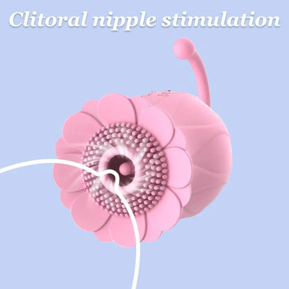 Flower-Shaped Clitoral Vibrator