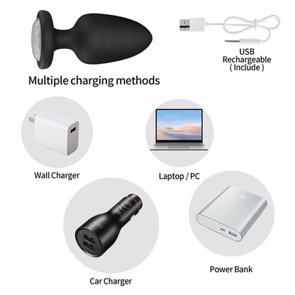 Remote-Control Silicone Plug Massager