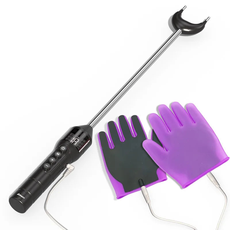 Electric Shock Stick, Use with nipple clamps, Adjustable Pulse Stimulator, Sex Game, Microcurrent BDSM Training, Adult Sex Toys