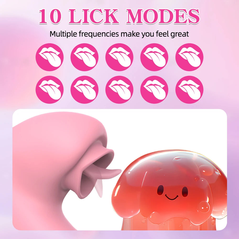 10 Tongue Licking Modes Vibrator
