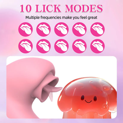 10 Tongue Licking Modes Vibrator